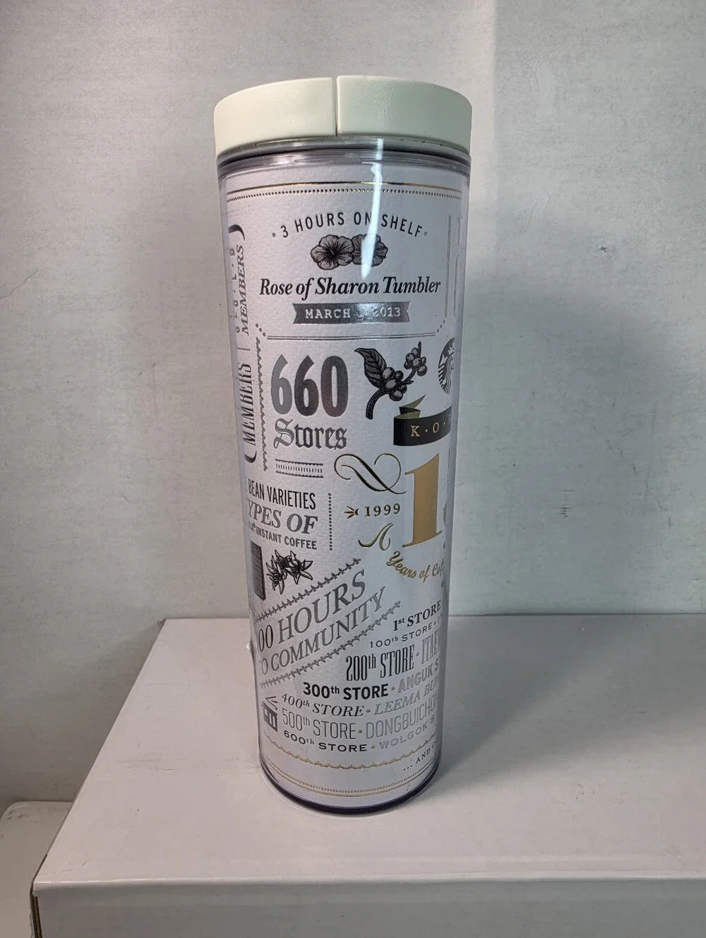 Starbucks Korea 15th Anniversary Limited Edition Collectible Insulated Tumbler.